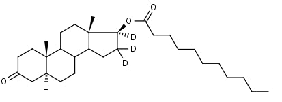 5__-Dihydrotestosterone-16_16_17-d3_Undecanoate - Product number:140666