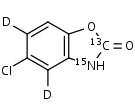 Chlorzoxazone-13C_15N_d2 - Product number:130302